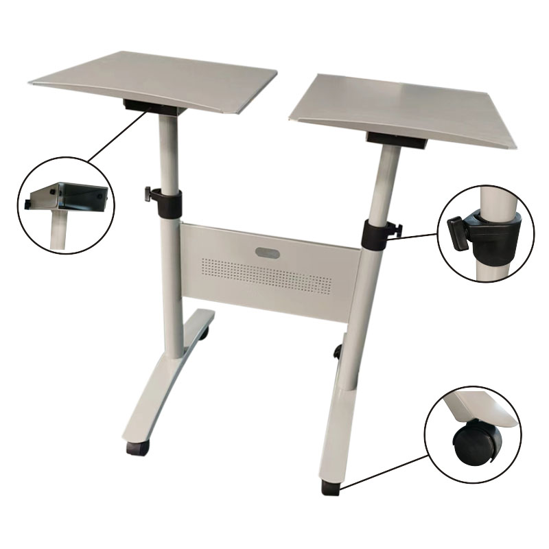 Multimedia Projection Trolley-Twin Platform